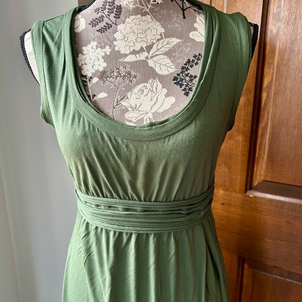 Max Studio Olive Green Maxi Dress - Picture 3 of 5